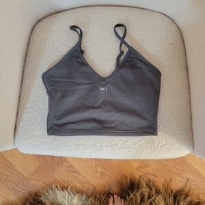 Set Active Formcloud Mini V Longline Bra, Size M, Graphite